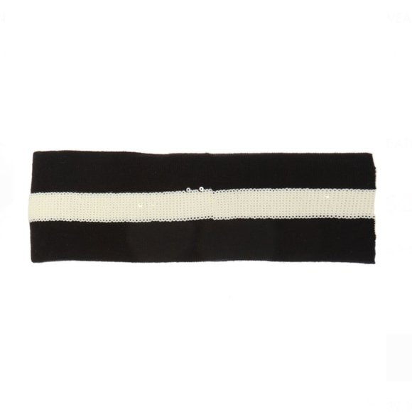 Gucci Sequin Embellished GG Headband Black White